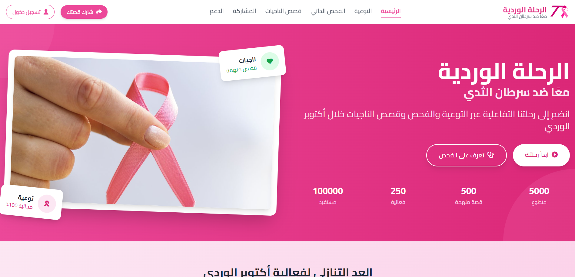 Pink Journey Awareness Website