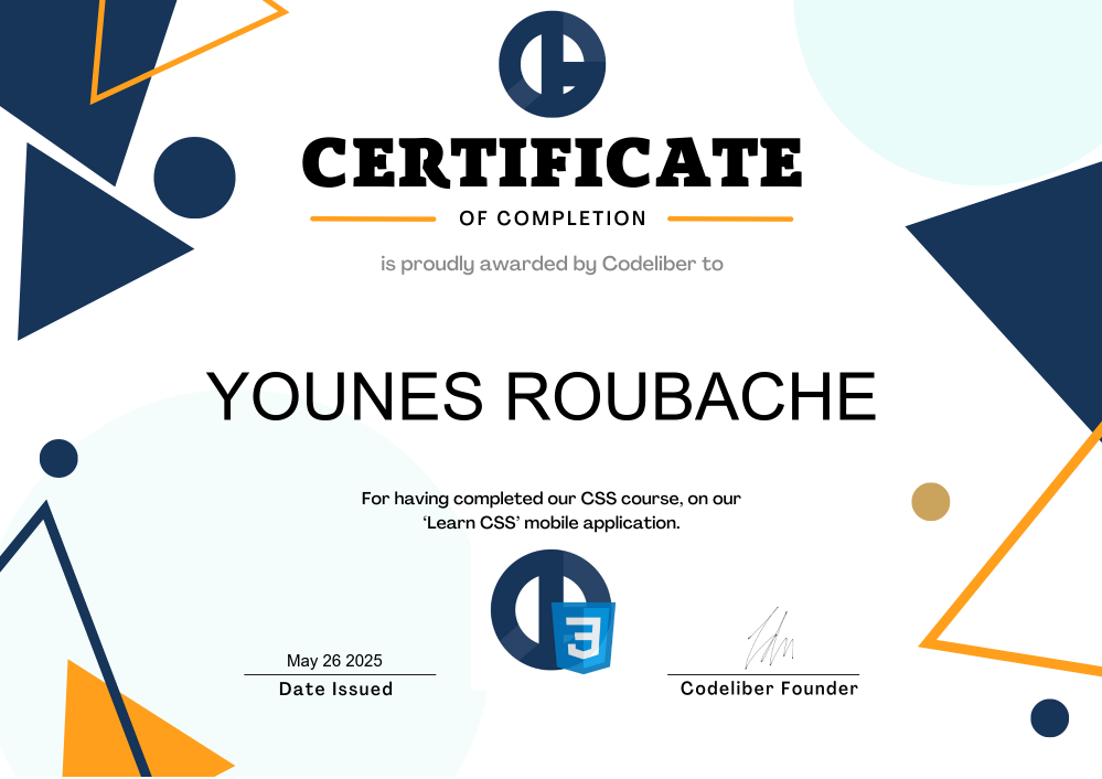CSS Certificate